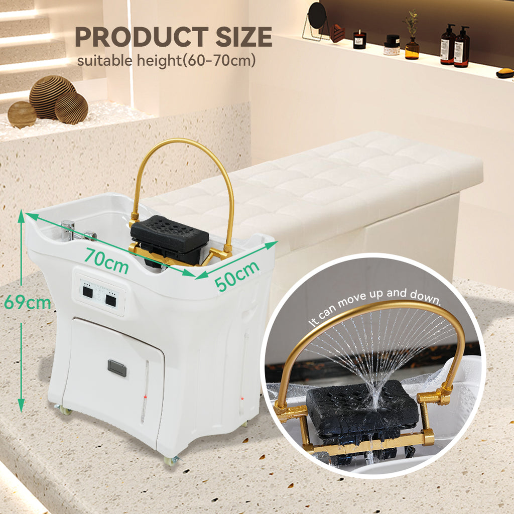 头疗洗头床水循环熏蒸美容院专用即热热水器一体床泰式按摩搓背床