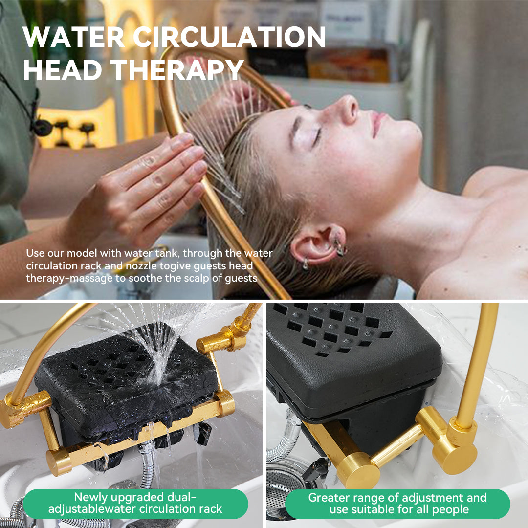 头疗洗头床水循环熏蒸美容院专用即热热水器一体床泰式按摩搓背床