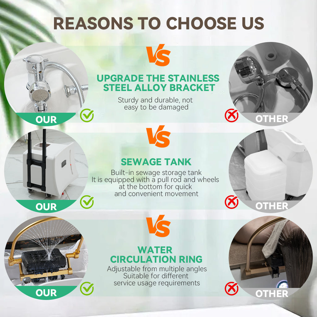 头疗洗头床水循环熏蒸美容院专用即热热水器一体床泰式按摩搓背床